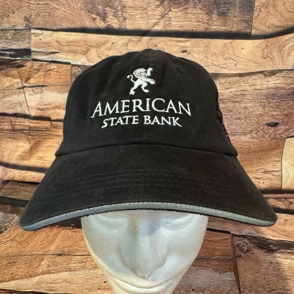 American State Bank Texas Tech Red Raiders Black Hat Cap Strapback One Size - Picture 2 of 8